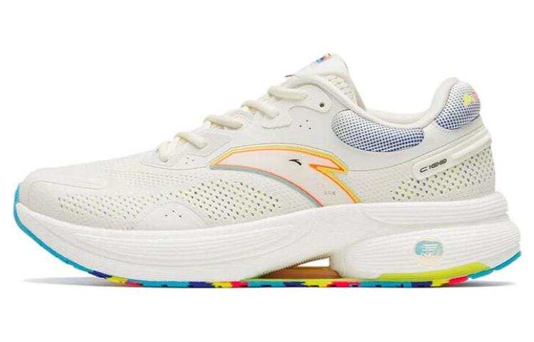 ANTA Running Collection Running Shoes Men's Low Top White/Yellow/Sky Blue