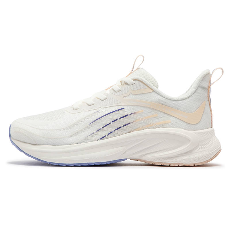 361° Cushioning Abrasion Resistant Breathable Low top Casual Running Shoes Women's White Purple