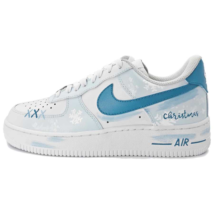Nike Nike Air Force 1 Winter Season Leather Low top Skateboard Shoes Unisex Blue