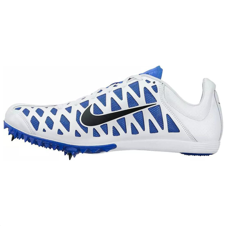Nike Nike Zoom Maxcat 4 Comfortable Slip Resistant Support Low top Running Shoes Unisex White Blue