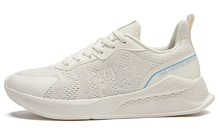 361° NFO Mesh Breathable Low top Running Shoes Women's White Blue