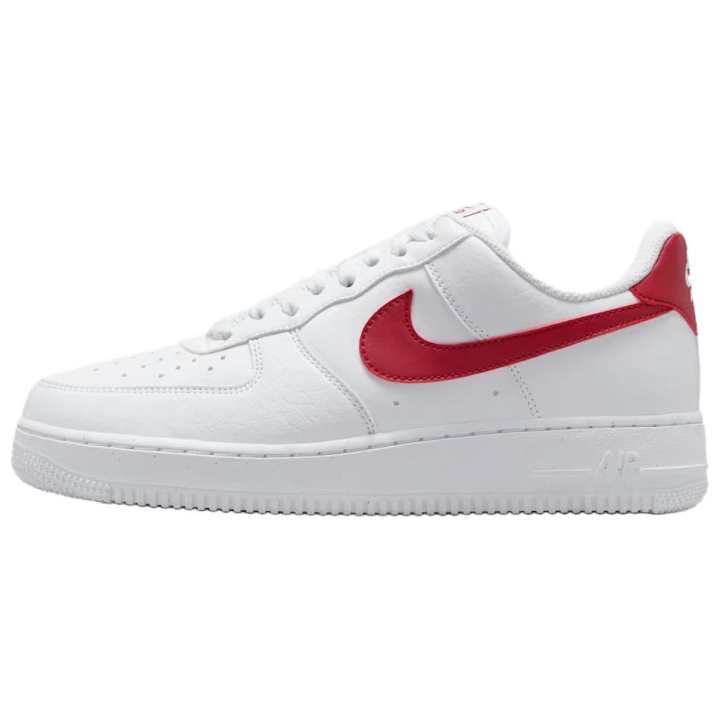 Nike Nike Air Force 1 Low top Skateboard Shoes Women's White Red