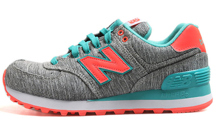 New Balance New Balance NB 574 Glitch Pack Vintage Low top Running Shoes Women's Gray Green Orange
