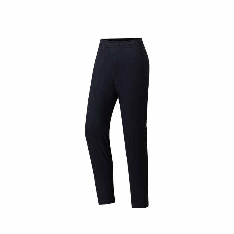 ANTA Casual Pants Women's Black Moderate Straight Fit Pants