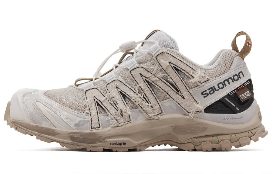SALOMON XA PRO 3D LA YAUTE Slip Resistant Abrasion Resistant Low top Running Shoes Unisex Ecru