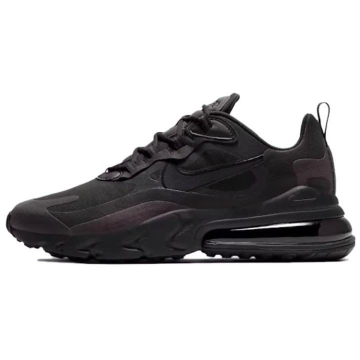 Nike Nike Air Max 270 Abrasion Resistant Low top Running Shoes Men's Black Gray
