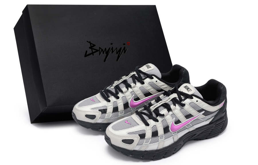 Nike Nike P 6000 Low top Running Shoes Unisex Black Silver Gray Purple