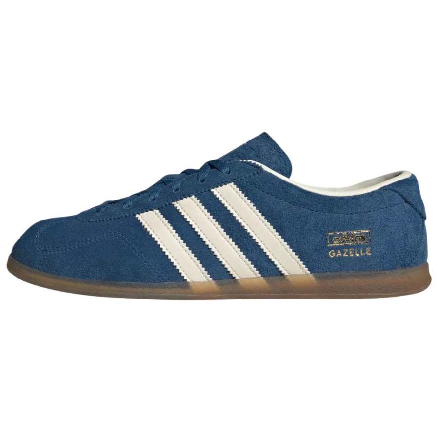 Adidas Originals Gazelle Low top Skateboard Shoes Unisex Blue Beige