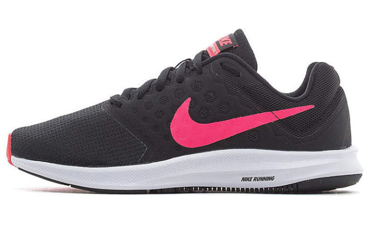 Nike Nike Downshifter 7 Damping Non Slip Color Matching Black/Pink Women's