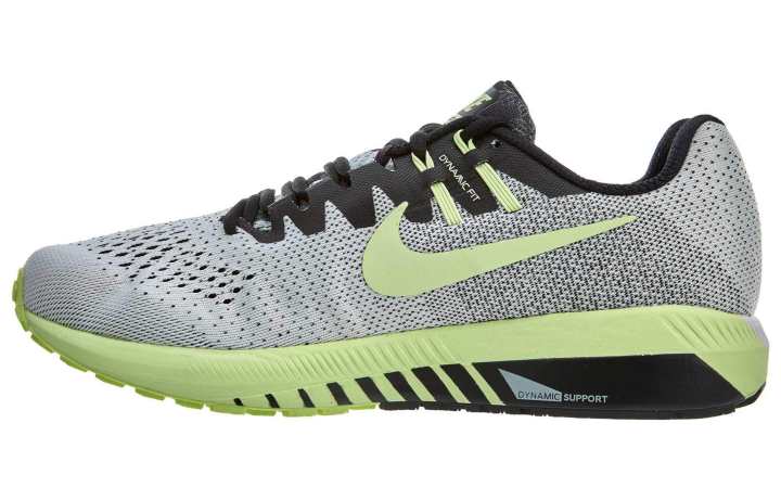 Nike Nike Zoom Structure 20 Air Zoom Structure 20 Solstice Cushioning Slip Resistant Low top Running Shoes Men's Gray Green