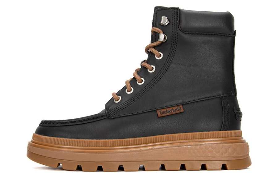 Timberland Ray City Moc Toe Chukka Boots 'Black Regenerative Leather' Women's