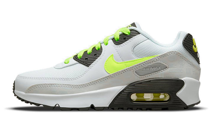 Nike Nike Air Max 90 Leather 'White Volt' Gs