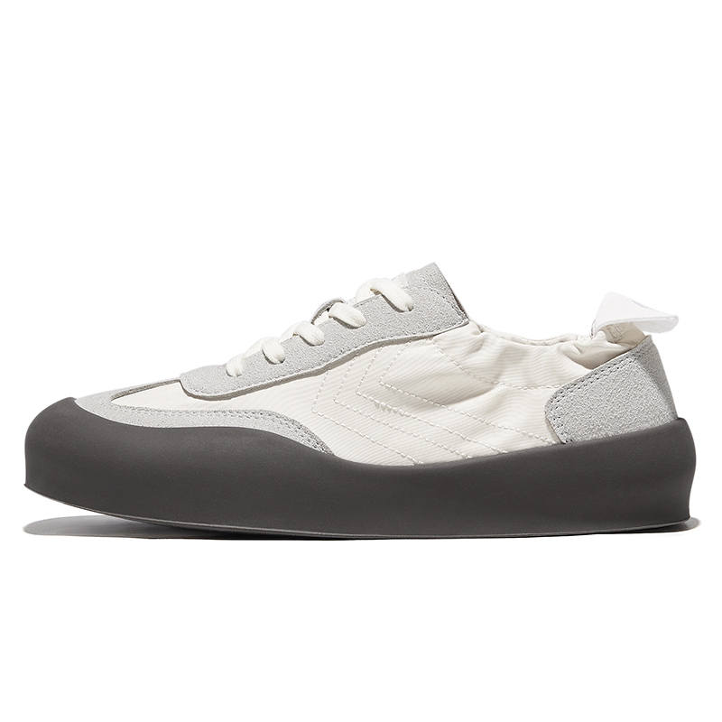 FEIYUE Vintage German Army Trainers Abrasion-Resistant Breathable Low-top Casual Shoes Women's Beige