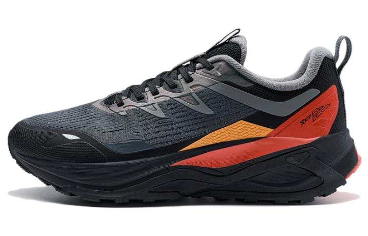 XTEP Slip Resistant Abrasion Resistant Low top Running Shoes Men's Gray Red
