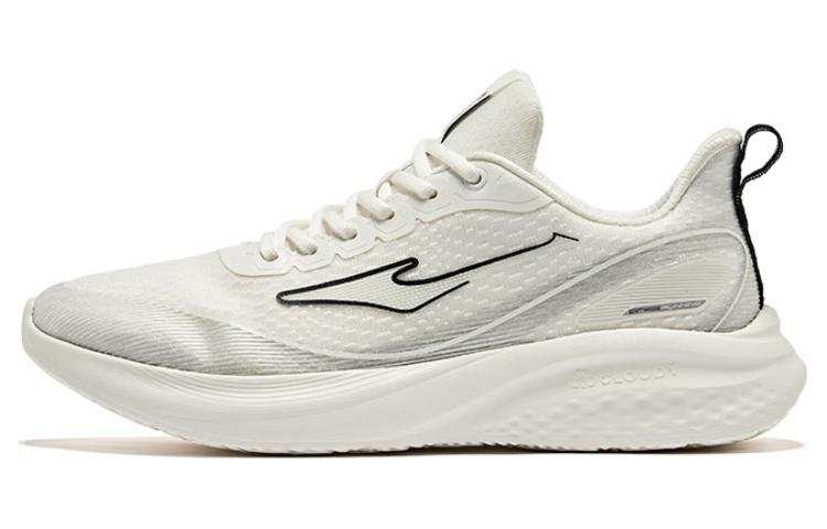 Erke Strategic Action Slip Resistant Abrasion Resistant Low top Casual Running Shoes Men's White Silver Black