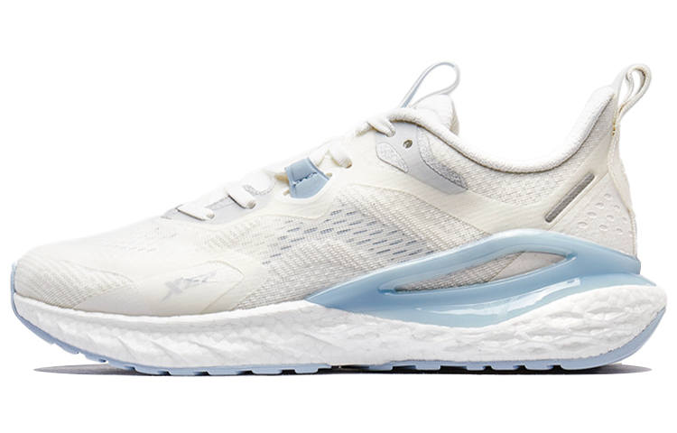XTEP Power Nest 1.0 Cushioned Slip Resistant Abrasion Resistant Low Top Dynamic Foam Casual Running Shoes Men's White