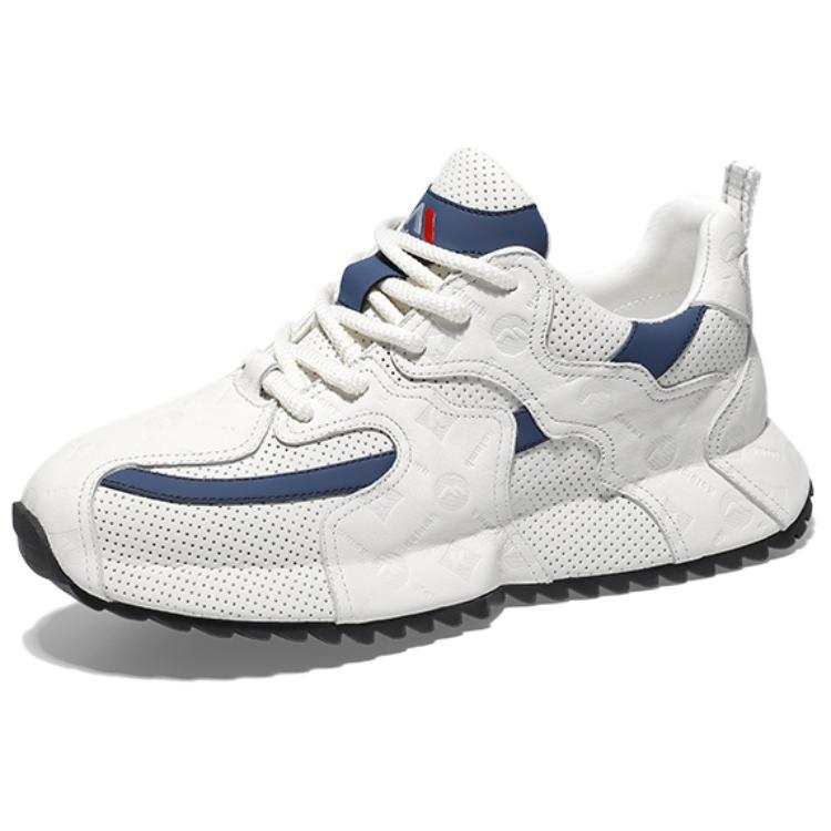 Kolumb Slip Resistant, Breathable, Lightweight Low top Casual Shoes Men's White Blue