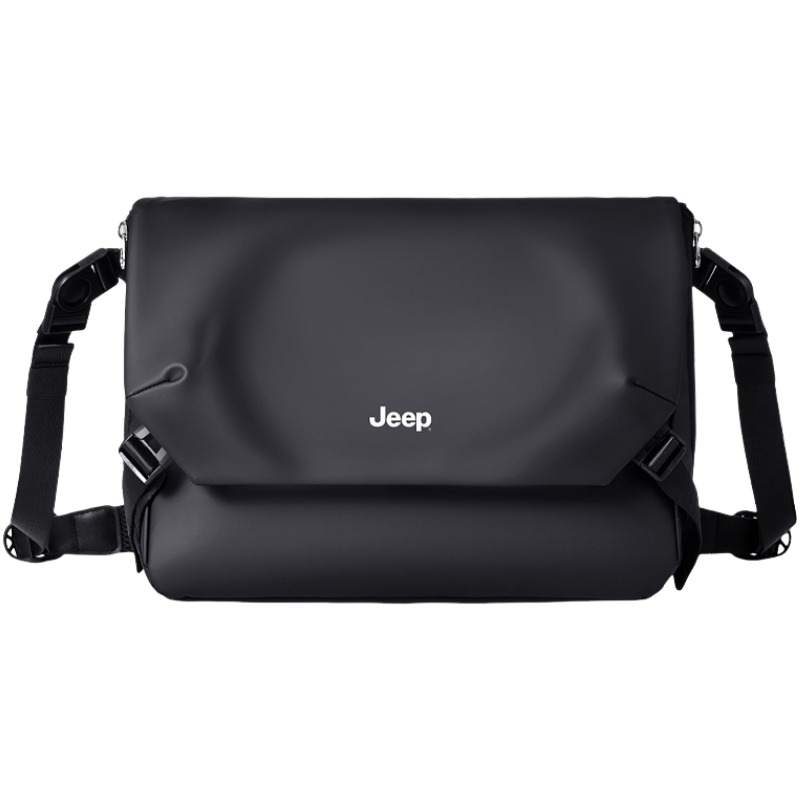 Jeep Oxford Crossbody Bag, Shoulder Bag Men's Black