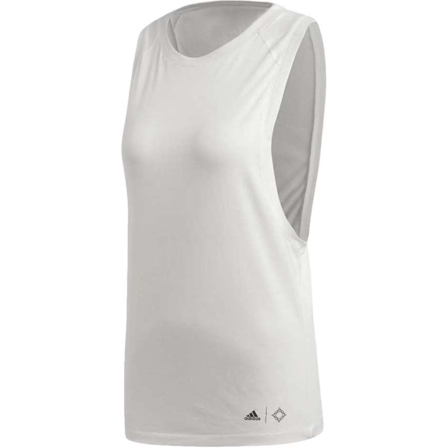 Adidas Adidas Sleeveless Sports Shirts Women's Cloud White Other