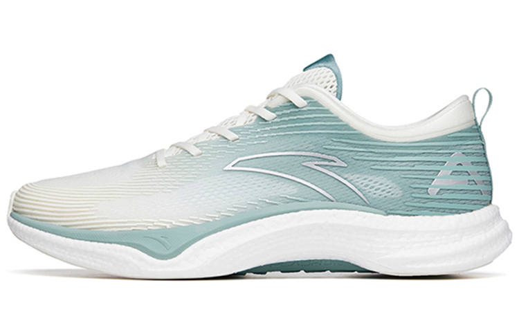 ANTA Four Generations Of Hydrogen Running Shoes Men's Low Top Ivory White/Light Smoke Green