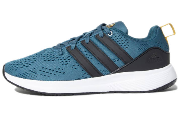 Adidas Adidas Adiwo Comfortable Abrasion Resistant Low top Running Shoes Men's Teal