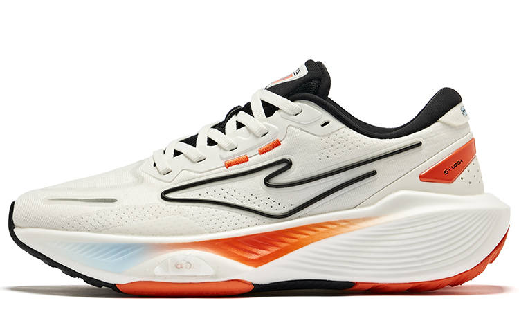 Erke Qidan 5.0 Running Shoes Women's Low Top Microcrystal White Jet Black
