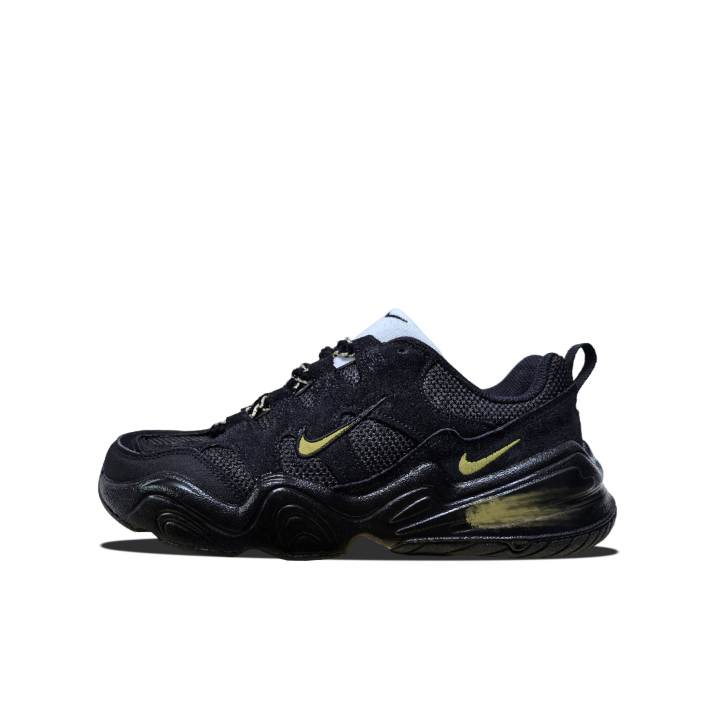 Nike Nike Tech Hera Black Gold Ages Abrasion Resistant Abrasion Resistant Low top Casual Shoes Men's Black