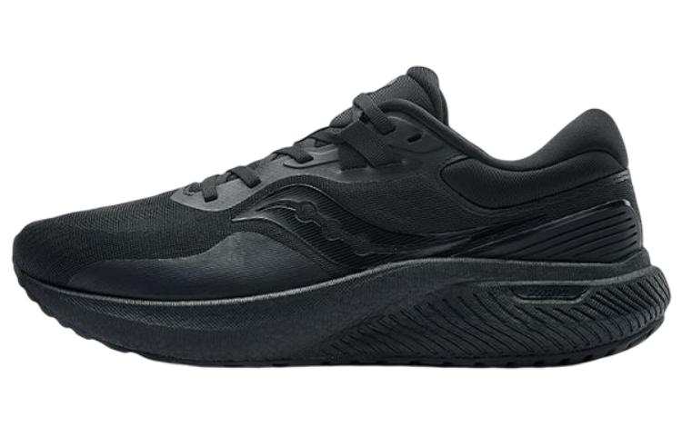 Saucony Surge 1 Cushioning Slip Resistant Abrasion Resistant Low top Running Shoes Unisex Black