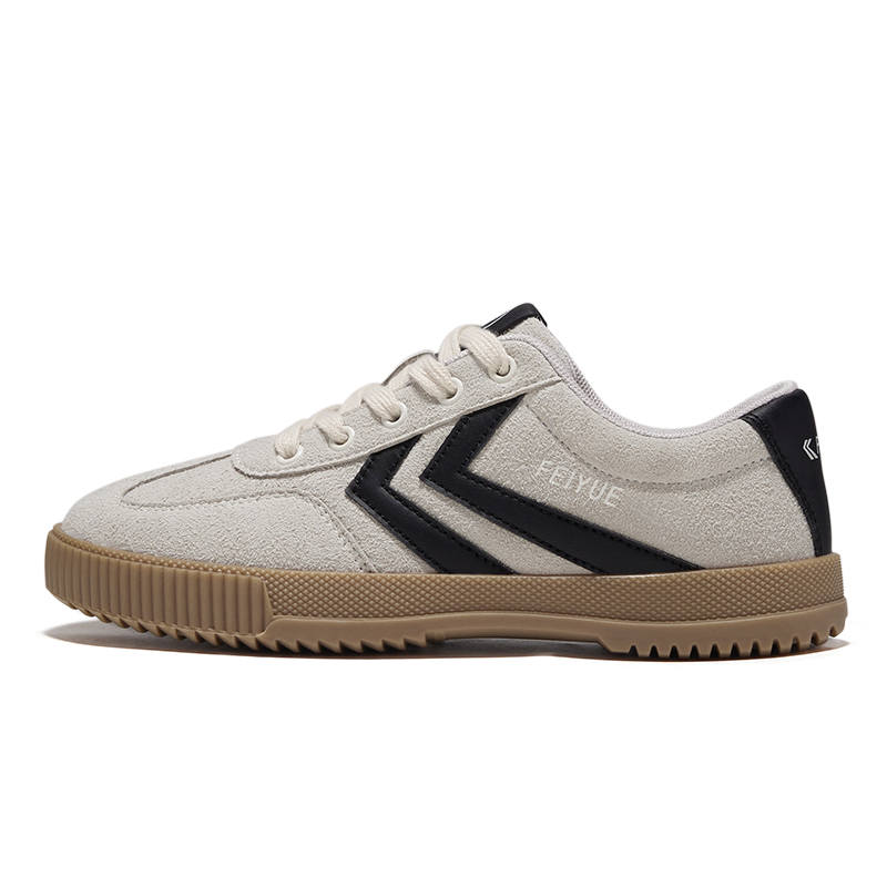 FEIYUE Slip-Resistant Abrasion-Resistant Low-top Casual Shoes Unisex Apricot