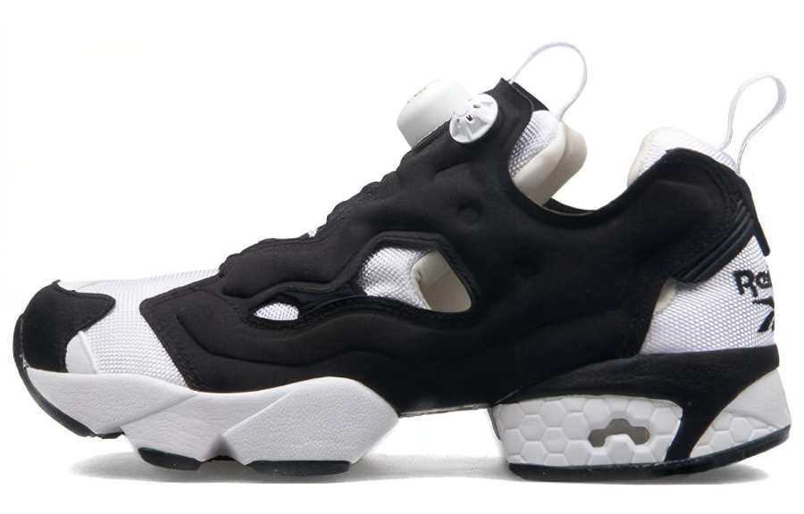 Reebok Instapump Fury Og Hollow Out Splicing Shoes/Sneakers Unisex Black White