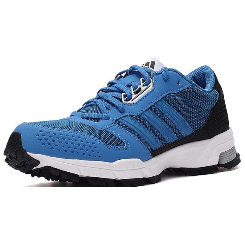 Adidas Adidas Marathon 10 Slip Resistant Abrasion Resistant Low top Running Shoes Men's Blue