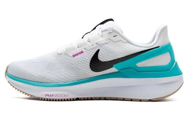 Nike Nike Zoom Structure 25 Low top Casual Long Distance Running City Commuting Running Shoes Women's White Cyan