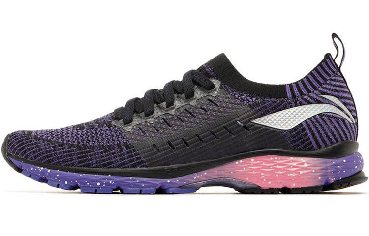 Li-Ning Li Ning War Axe Abrasion Resistant Abrasion Resistant Low top Running Shoes Men's Black Purple