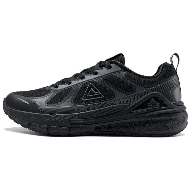 PEAK Cushioning Abrasion Resistant Support Low top Running Shoes Men's Black Paloma Gray