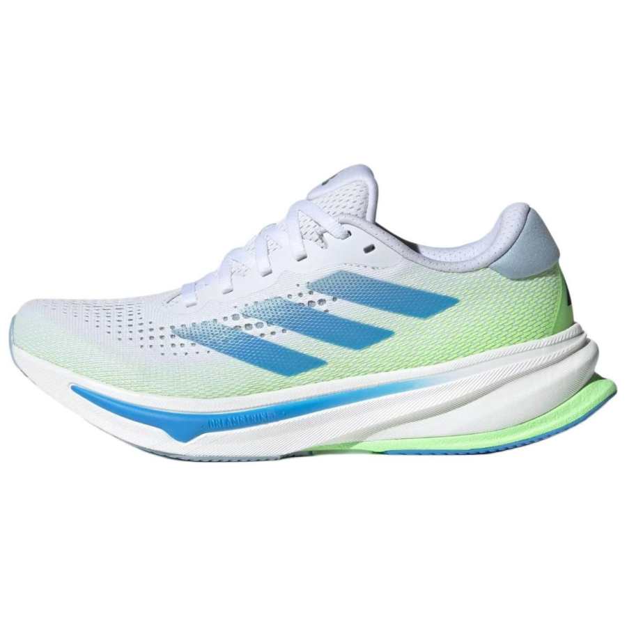 Adidas Adidas SUPERNOVA RISE Cushioning Slip Resistant Support Low top Running Shoes Women's White Green Blue