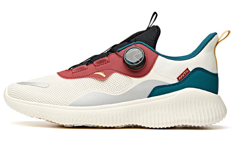 Anta Running Collection Cushioning Slip Resistant Abrasion Resistant Low top Running Shoes Men's Velvet Red