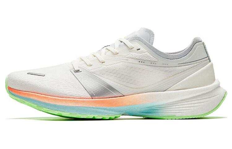Anta Winding Fashion Cushioning Abrasion Resistant Cushioning, Wear Resistant Low top Running Shoes Women's Ivory White