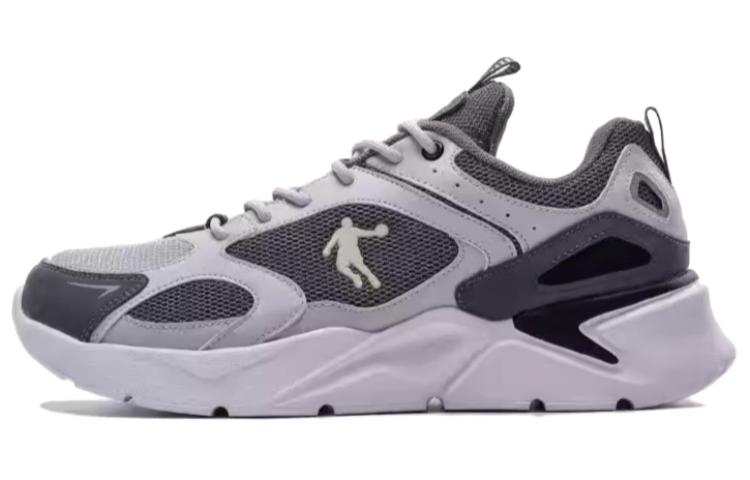 QIAODAN Low top Running Shoes Men's Gray Silver