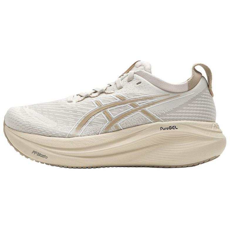 ASICS GEL Nimbus 27 Soft And Comfortable Low top Training Running Shoes Women's Brown Gray