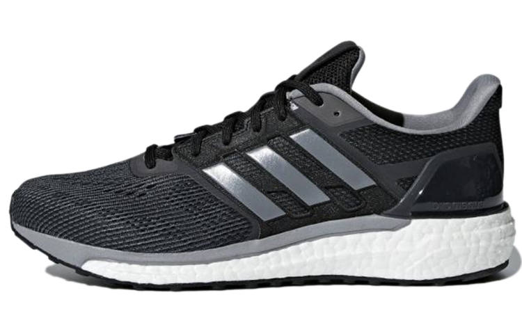 Adidas Adidas Supernova 1 Mesh Slip Resistant Slip Resistant Low top Marathon Running Shoes Unisex Black Silver