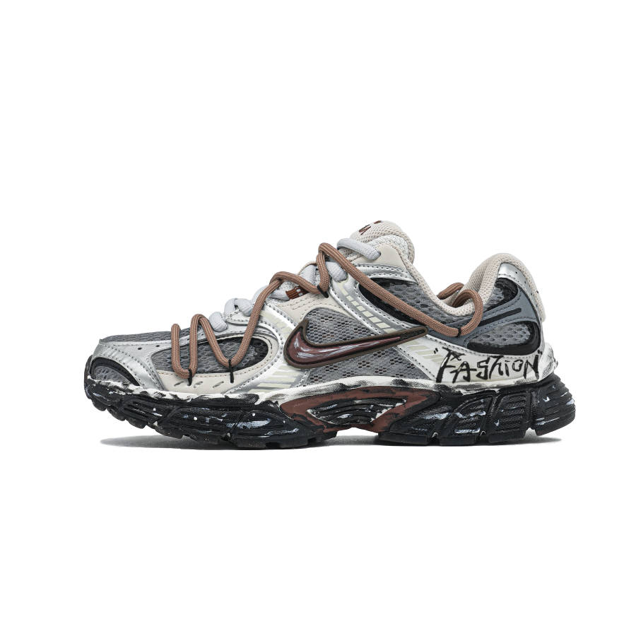 Nike Nike V5 RNR Abrasion Resistant Breathable Low top Running Shoes Women's Gray Black Brown