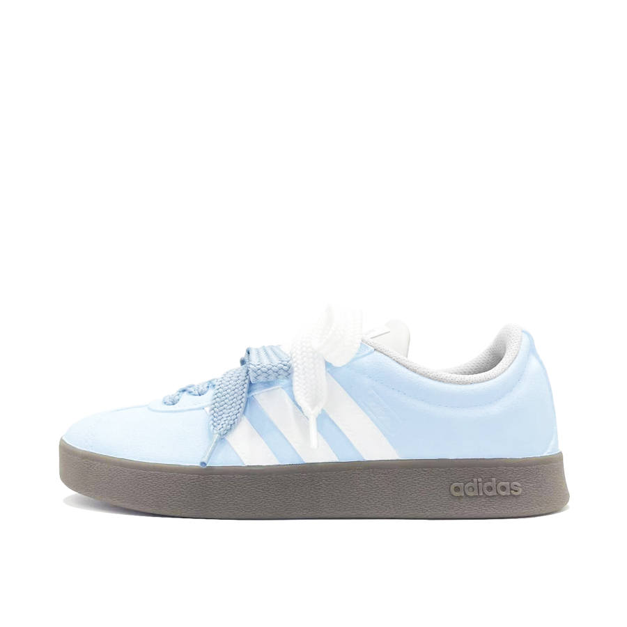 Adidas Adidas VL COURT 2.0 Blue Mist Abrasion Resistant Abrasion Resistant Low top German Army Trainers Unisex Blue White