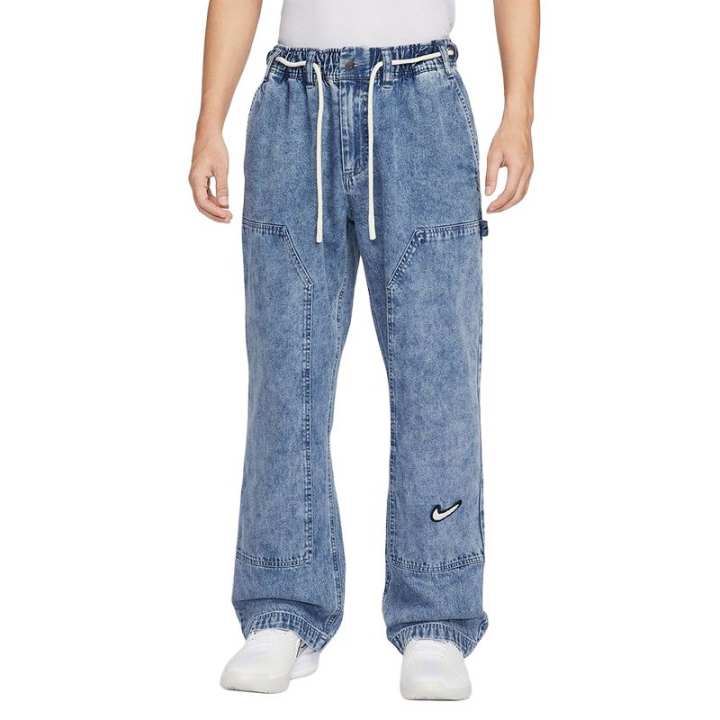 Nike Nike Jeans Men's Blue Moderate Straight Fit Pants
