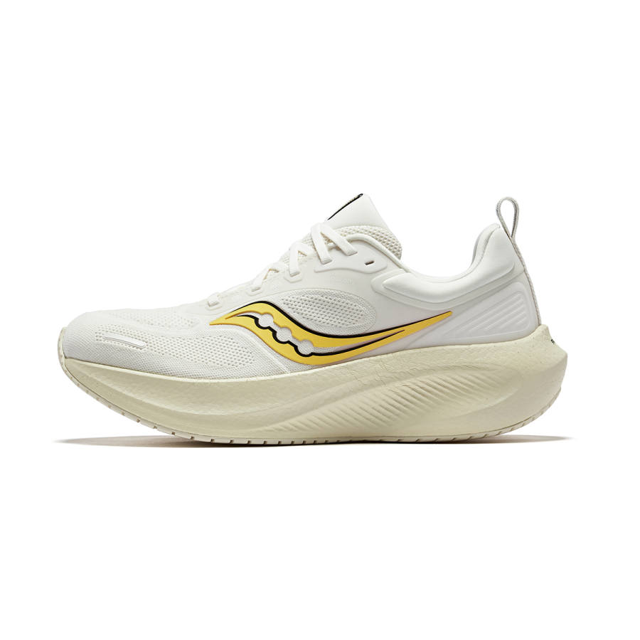 Saucony Low top Casual Running Shoes Unisex Beige Yellow