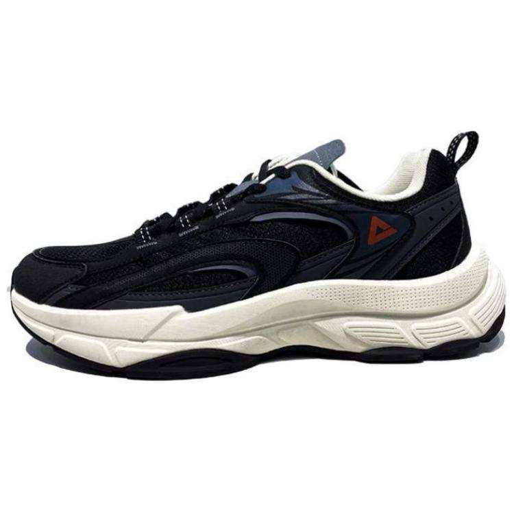 PEAK Cushioning Abrasion Resistant Cushioning, Wear Resistant Low top Running Shoes Men's Black