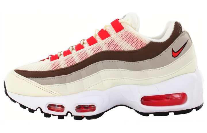 Nike Nike Air Max 95 Low top Running Shoes Unisex Beige Red