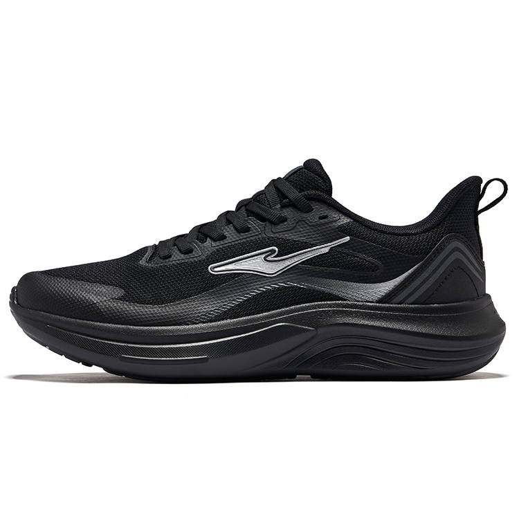 Erke Cushioning Breathable Low top Running Shoes Men's Jet Black