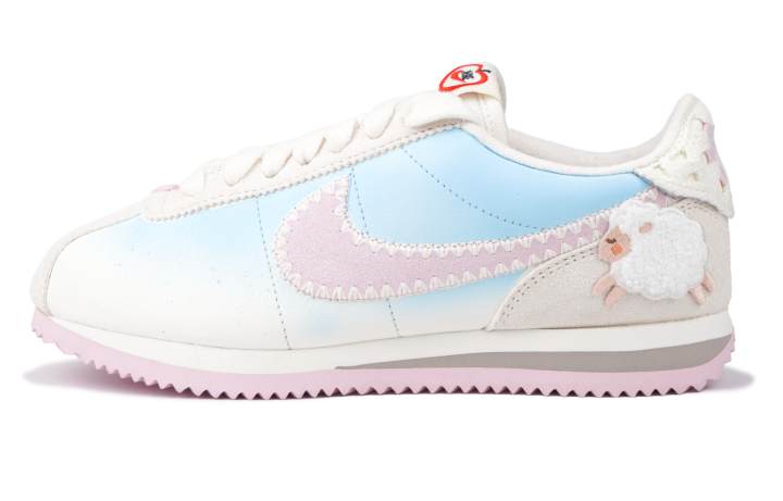 Nike Nike Cortez Abrasion Resistant Low top Running Shoes Women's Blue Pink