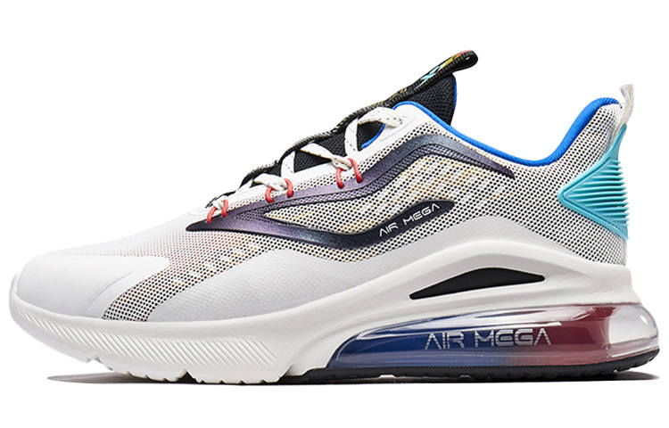 XTEP Cushioning Slip Resistant Abrasion Resistant Low top Running Shoes Men's White Black Blue