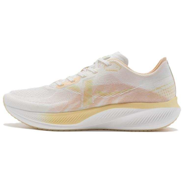 XTEP Comfortable And Trendy Cushioning Breathable Low top Running Shoes Women's White Orange